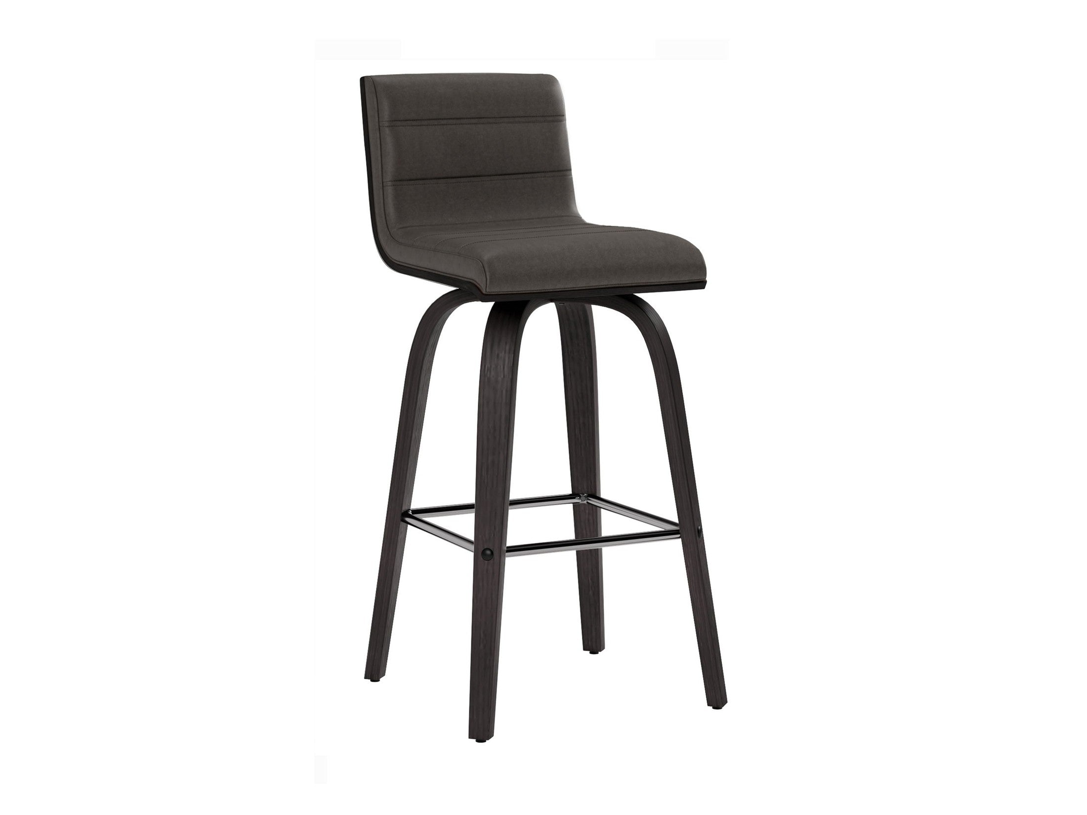 Vienna - 26" Swivel Counter Stool - Black Wood