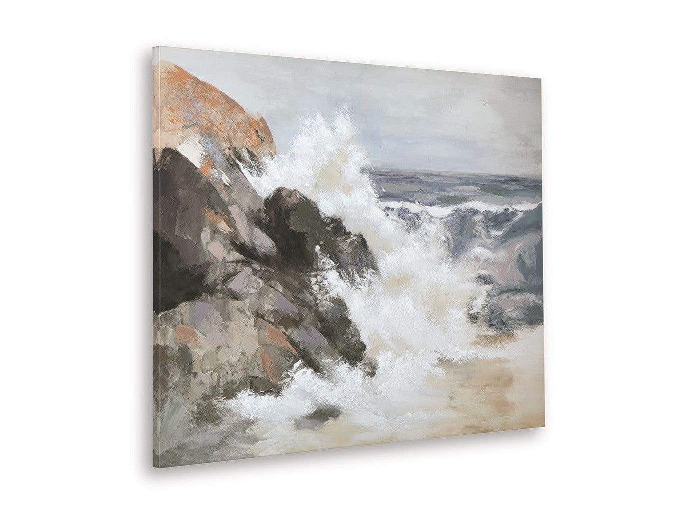 Worthner - Wall Art - Tan / Gray / White