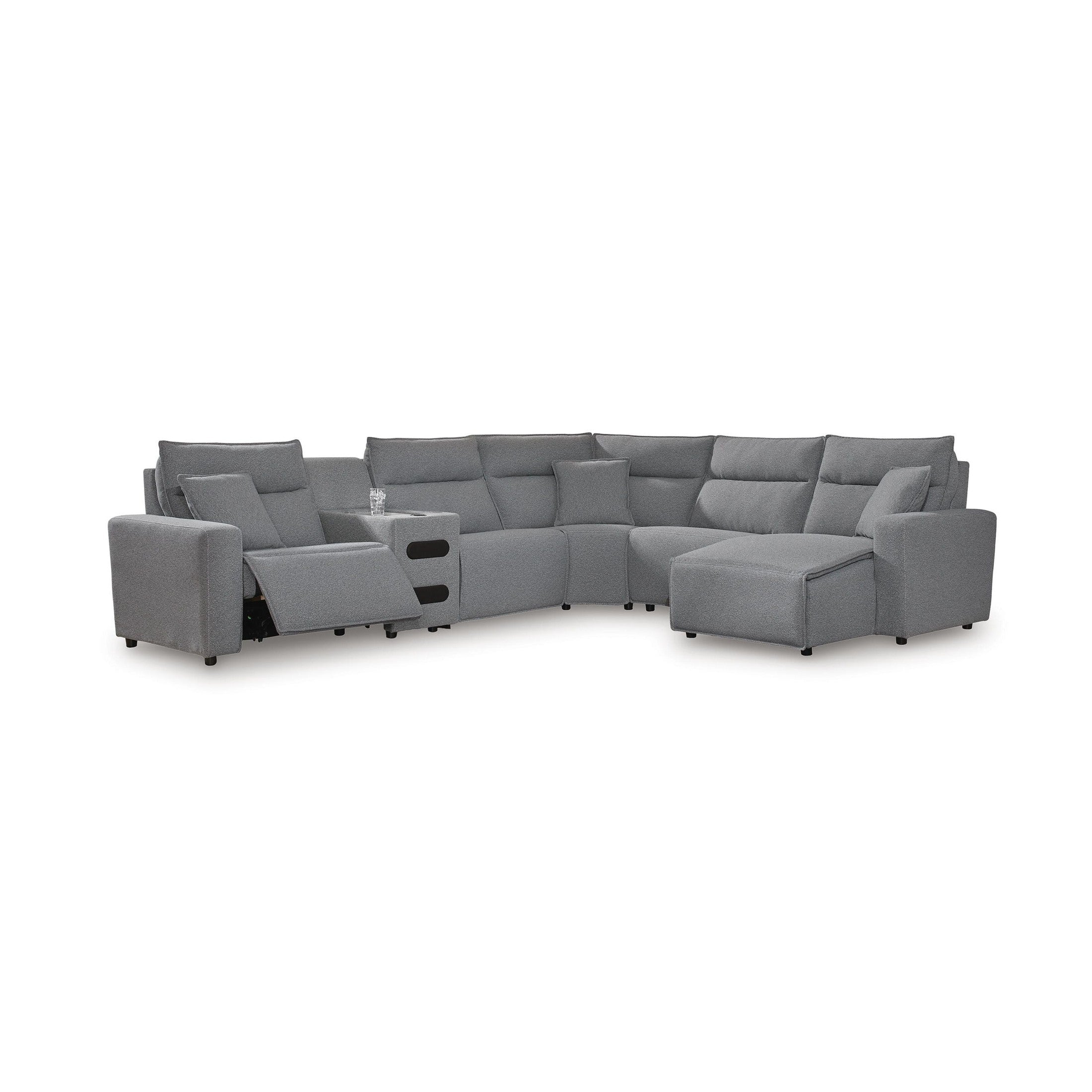 Modmax II - Reclining Sectional - Salt And Pepper