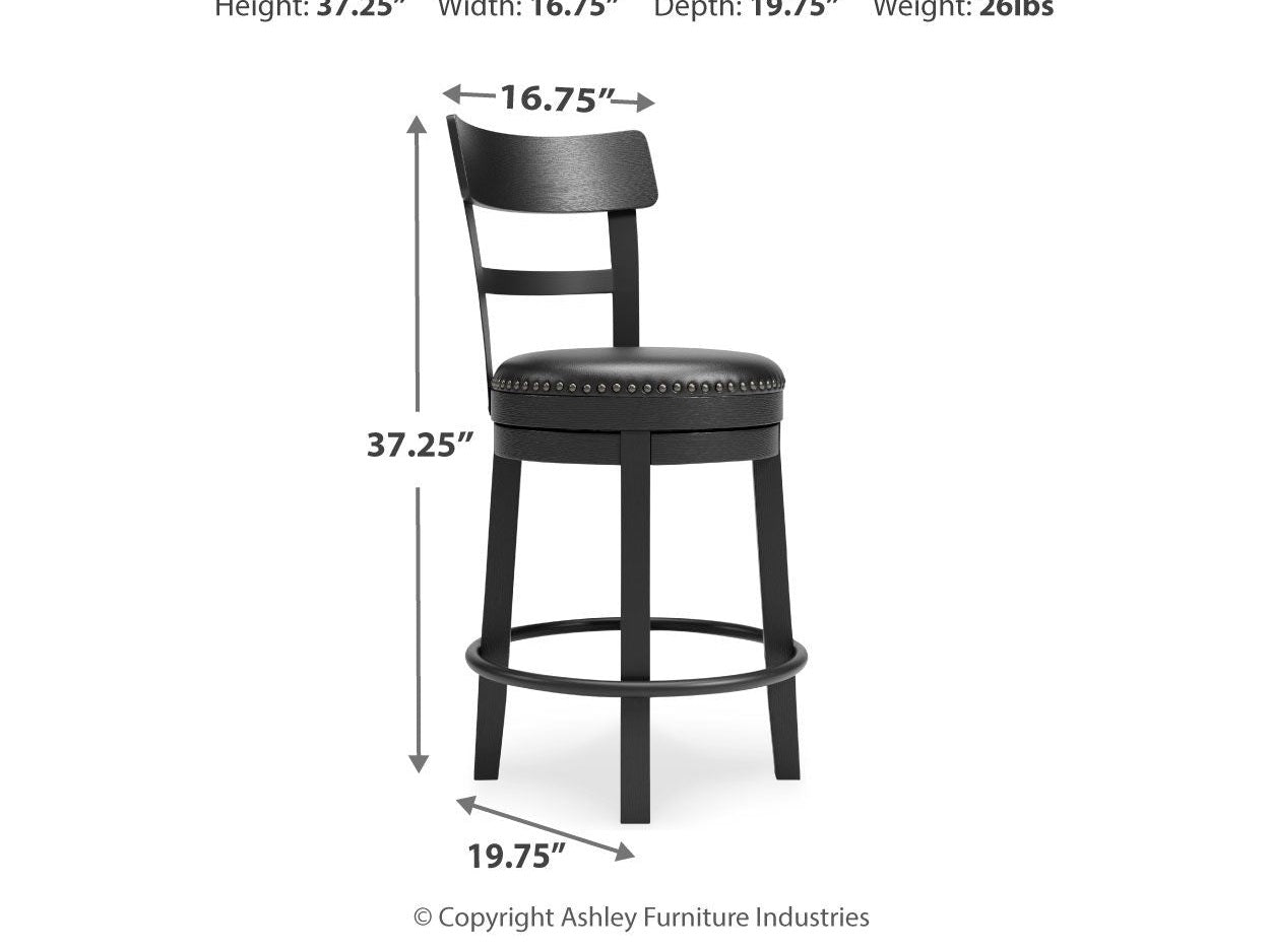 Valebeck - Full Back Swivel Stool