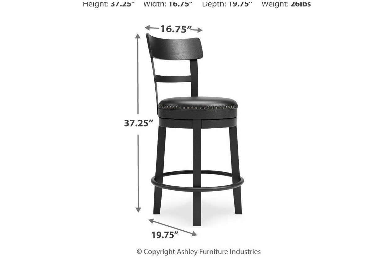 Valebeck - Full Back Swivel Stool