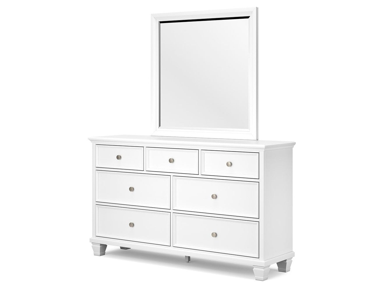 Fortman - Dresser And Mirror - White