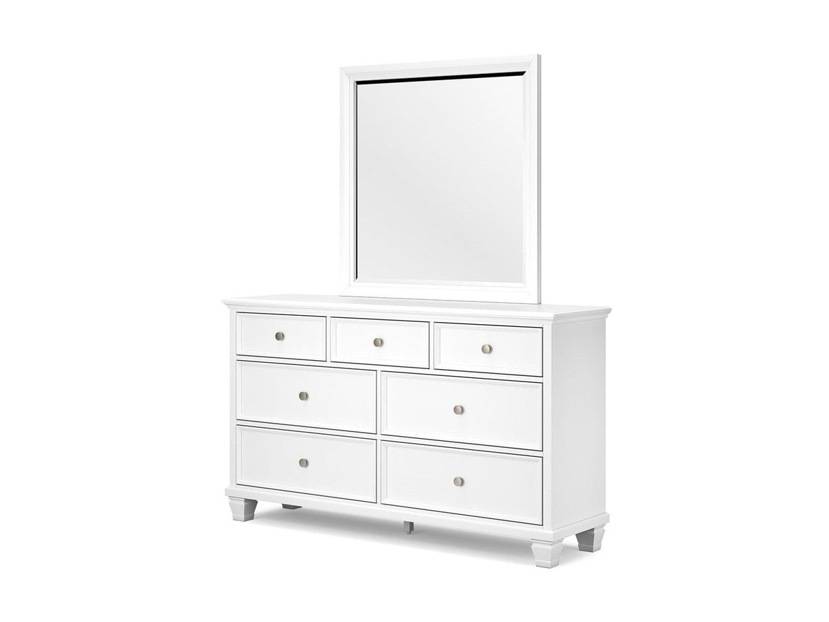 Fortman - Dresser And Mirror - White