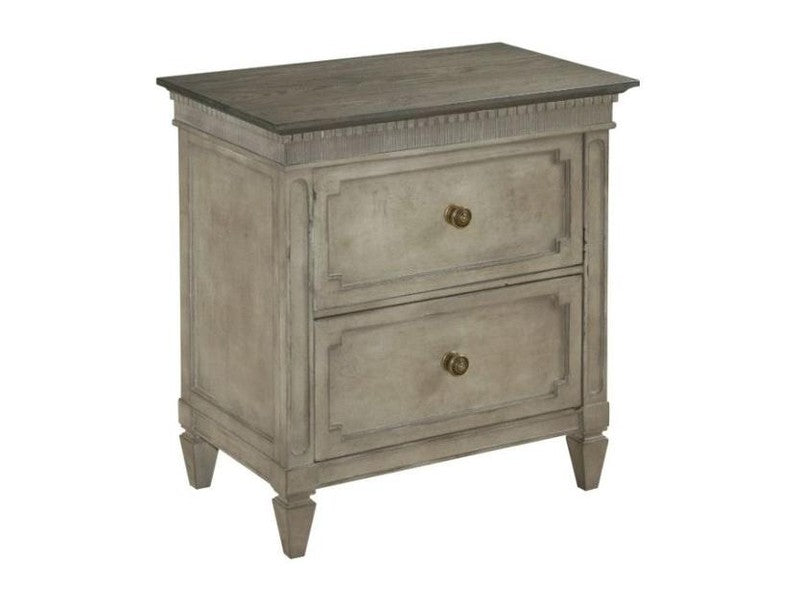 American Drew Savona Ax Two Drawer Nightstand