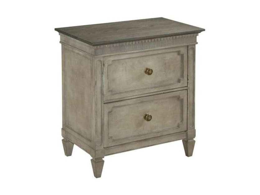 American Drew Savona Ax Two Drawer Nightstand