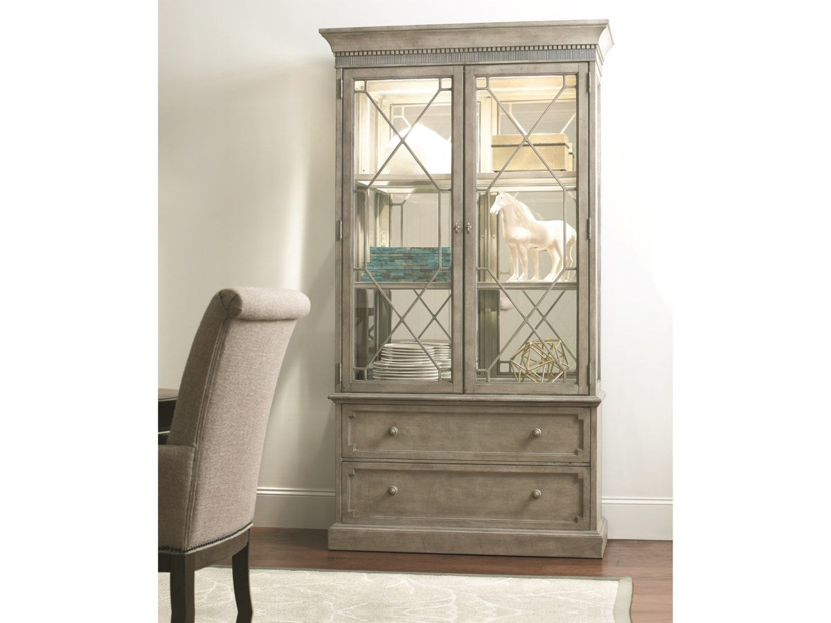 American Drew Savona Larsson China Cabinet Complete