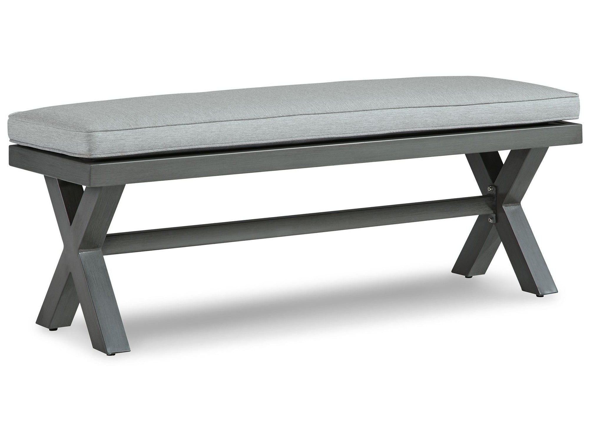 Elite Park - Bench With Cushion - Gray