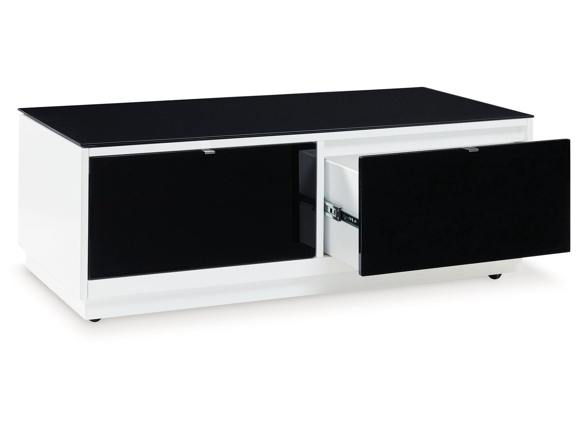 Gardoni - Rectangular Cocktail Table - White / Black