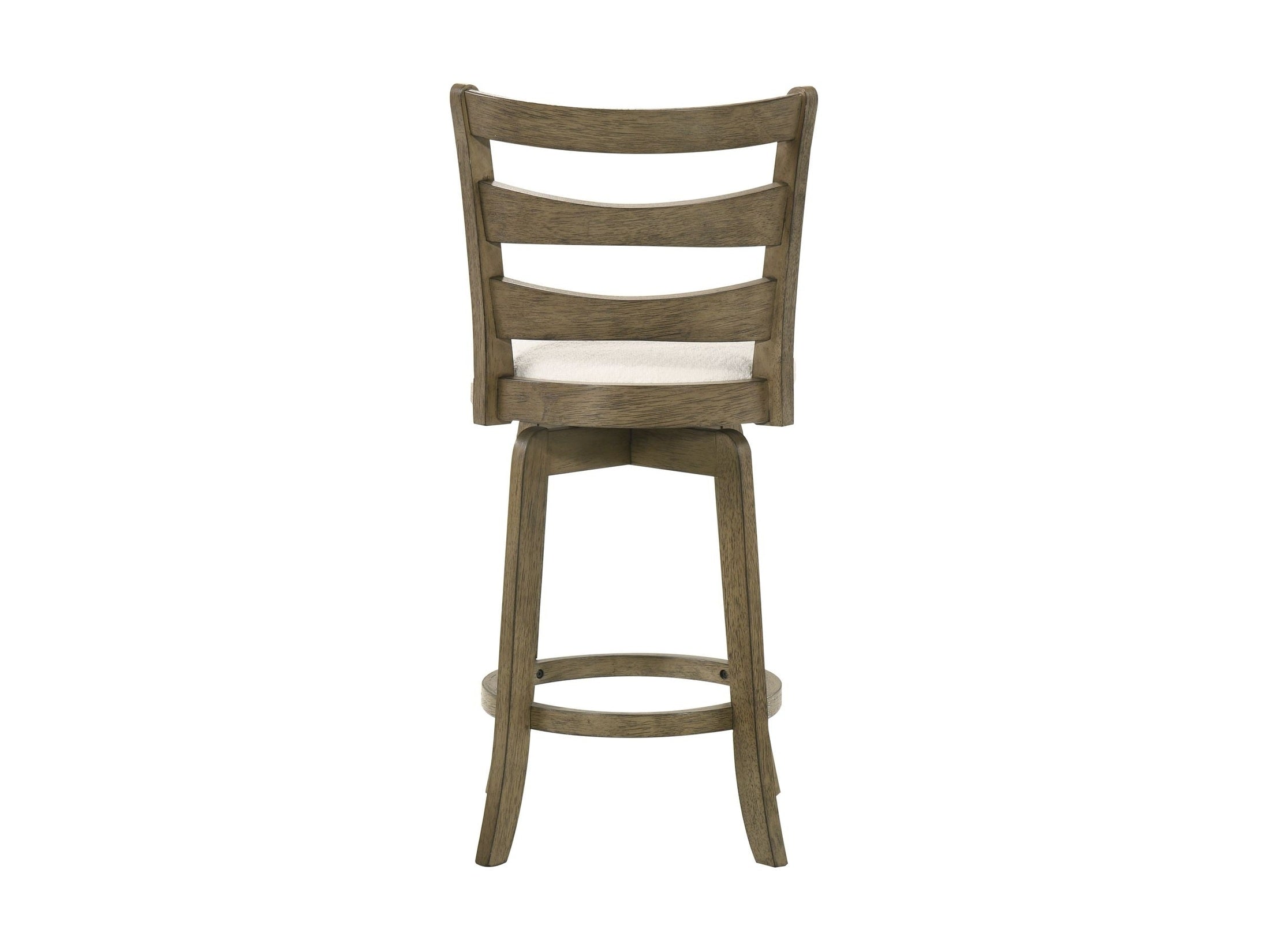 Melindra - Modern Farmhouse Swivel Wood Counter Height Kitchen Bar Stool