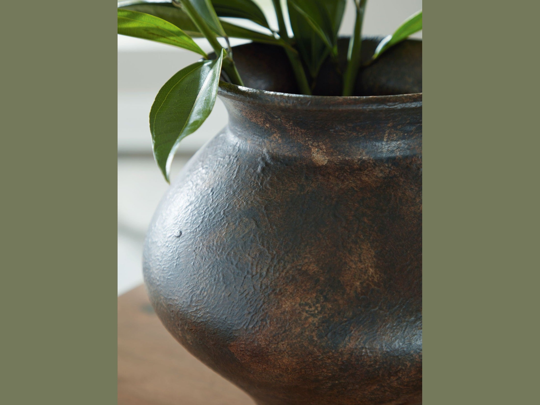 Laddlow - Vase - Antique Brown