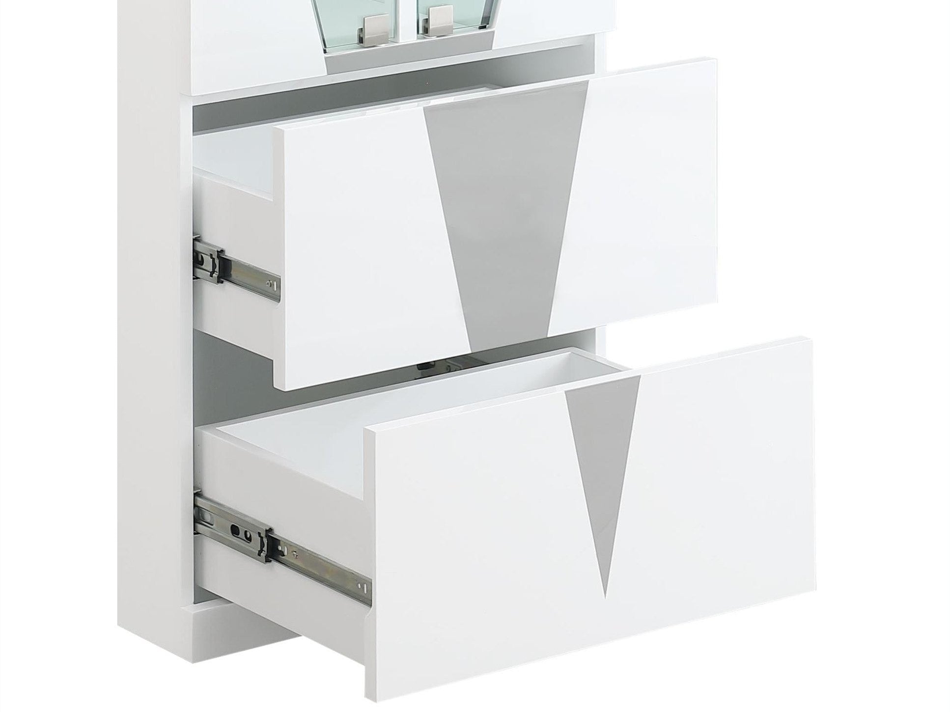 Triangle-shaped Curio 6625 Gray
