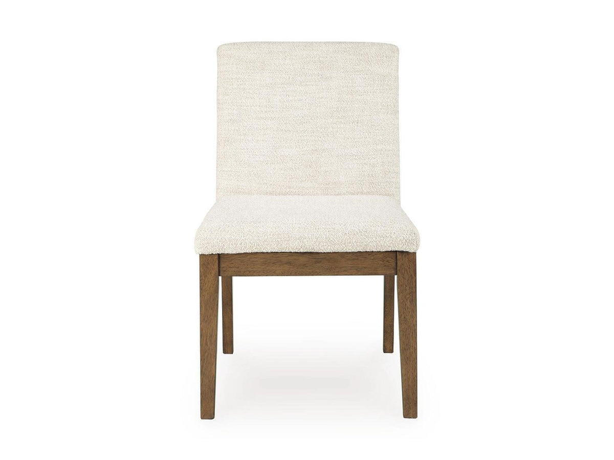 Marxmore - Dining Upholstered Side Chair (Set of 2) - Beige / Brown