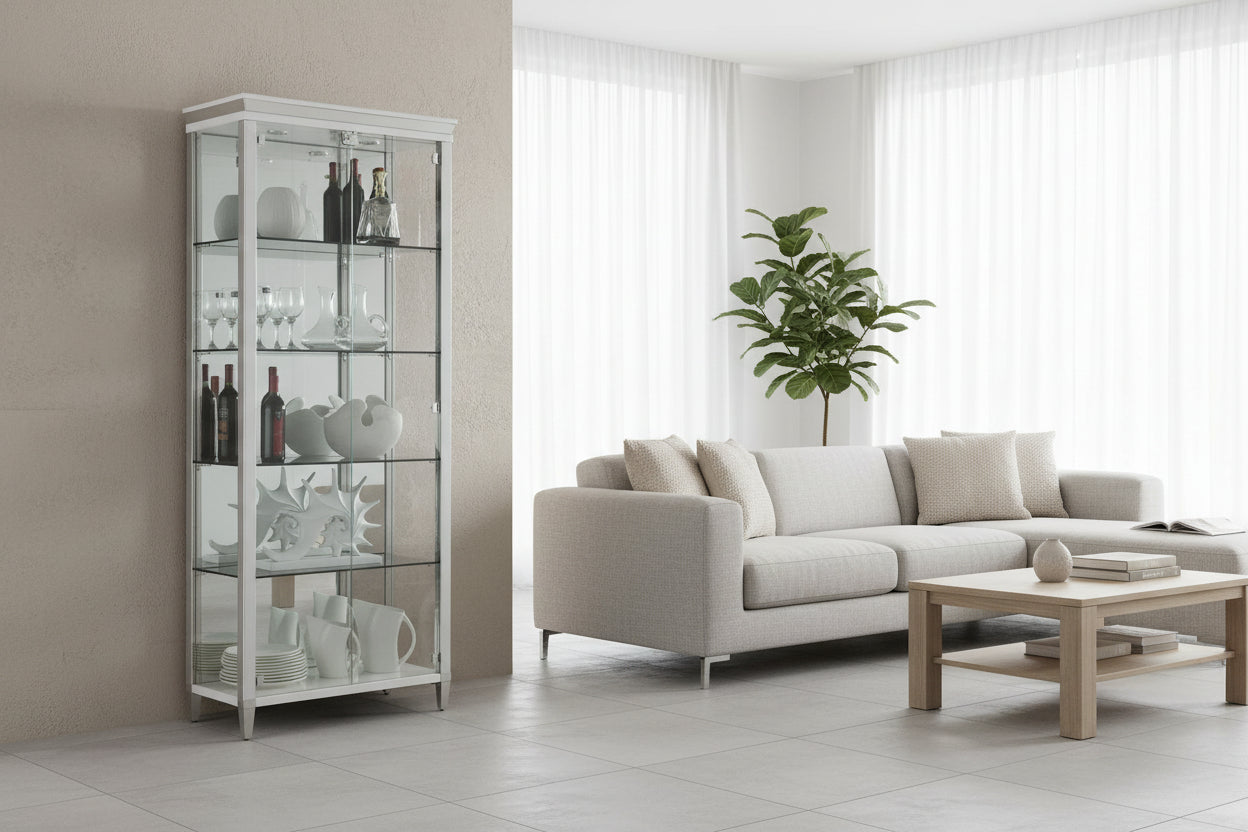 6652 Glass Contemporary Curio