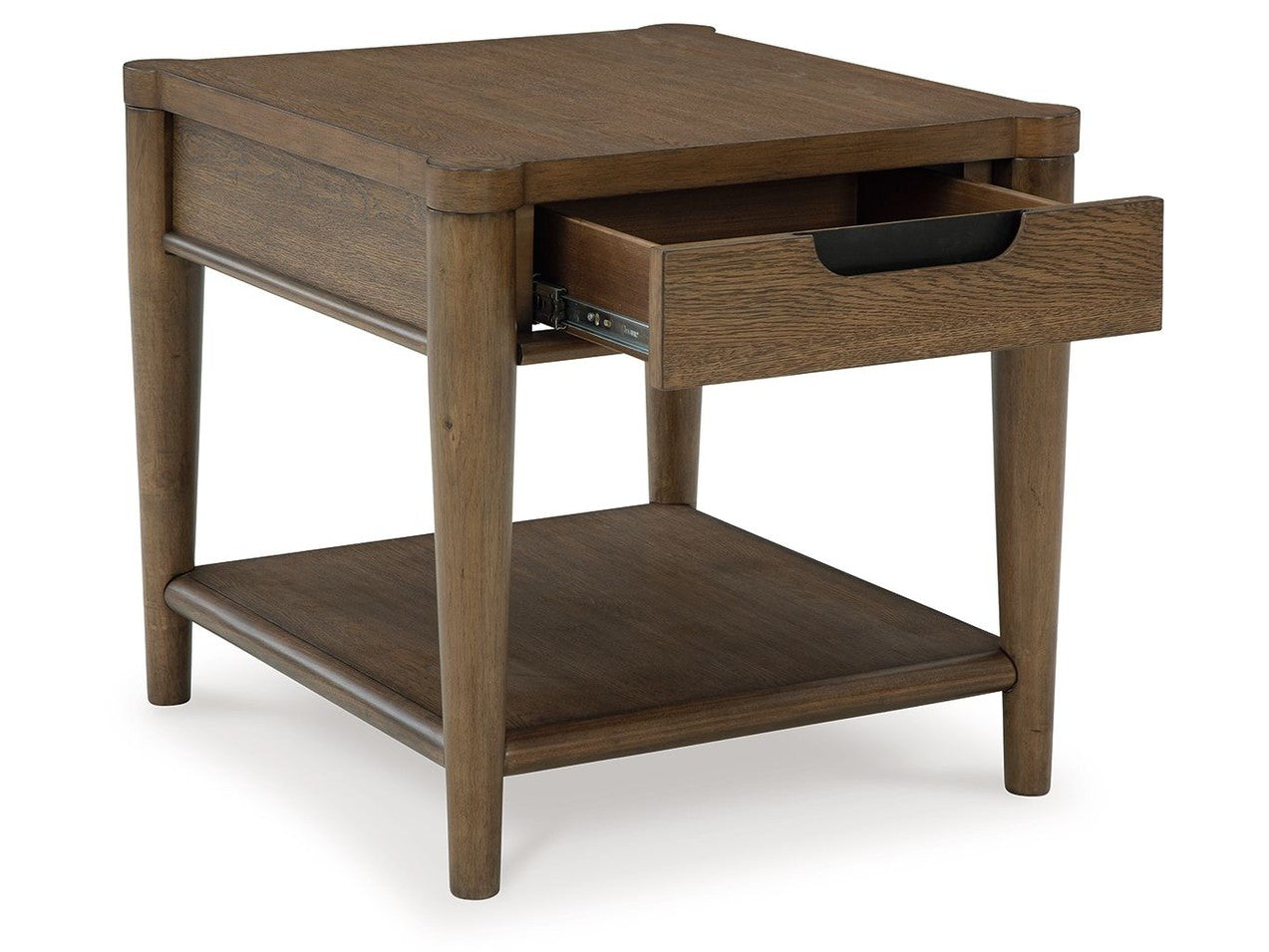 Roanhowe - Rectangular End Table - Brown