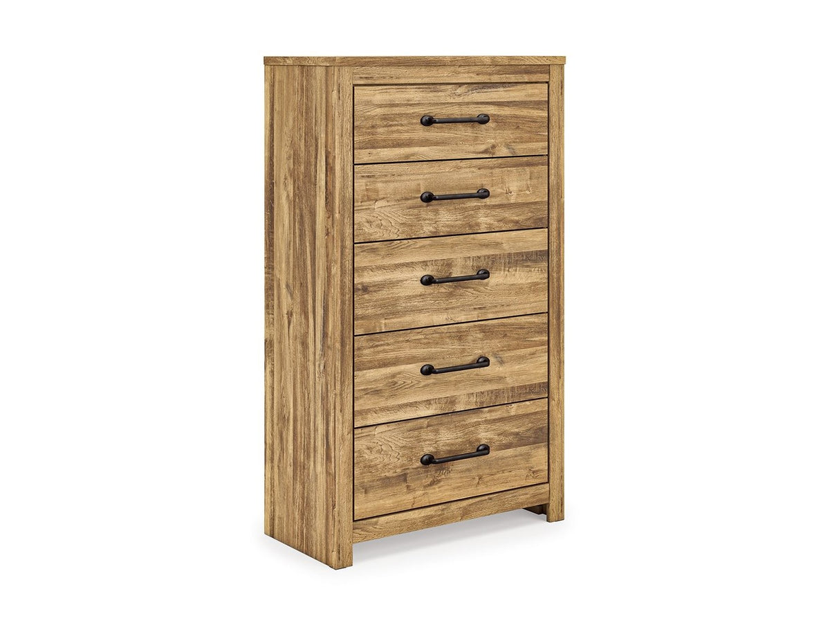 Maystonna - Five Drawer Chest - Brown