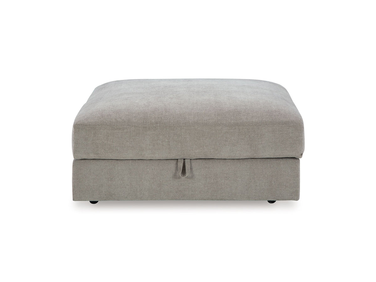 Aslan Court - Ottoman With Storage - Pebble