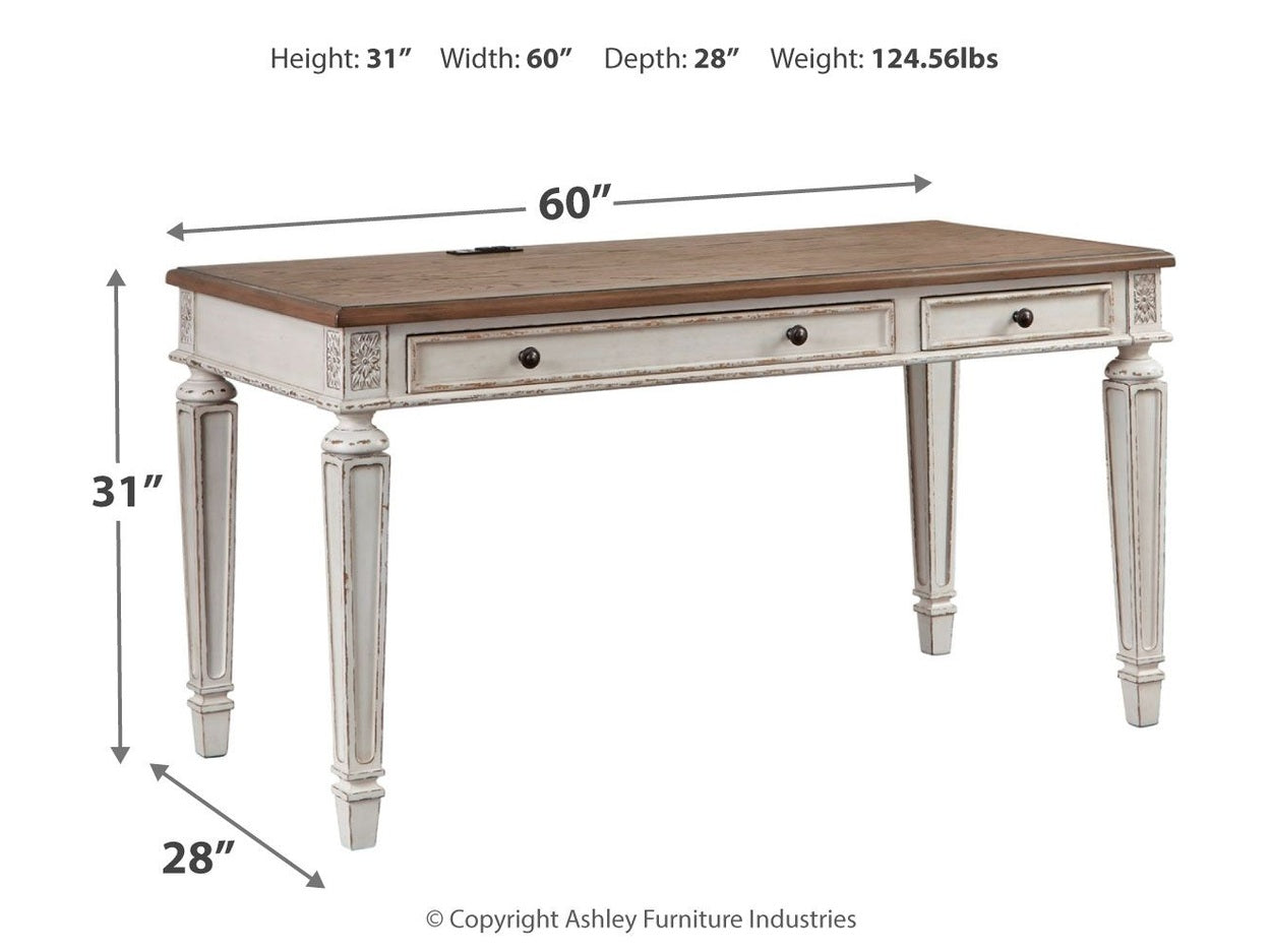 Realyn - Home Office Desk - Light Brown