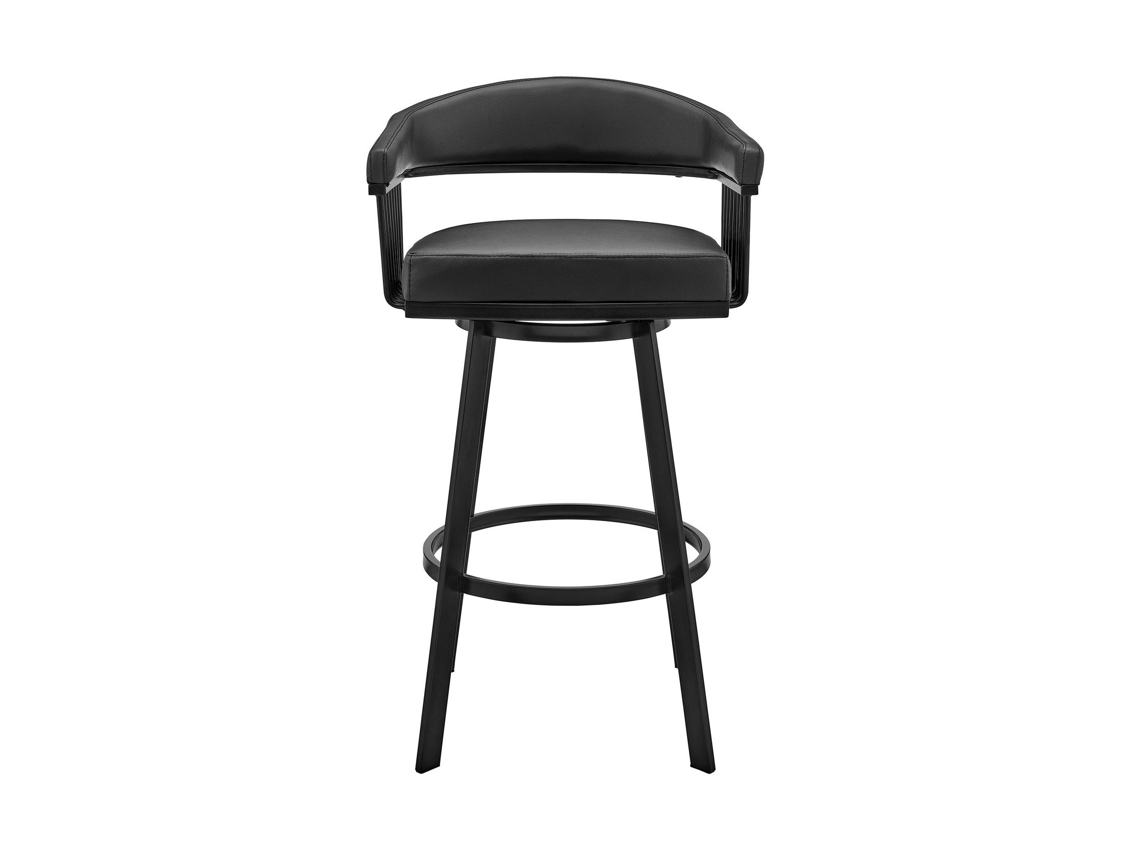 Bronson - Swivel Bar Stool - Black Finish