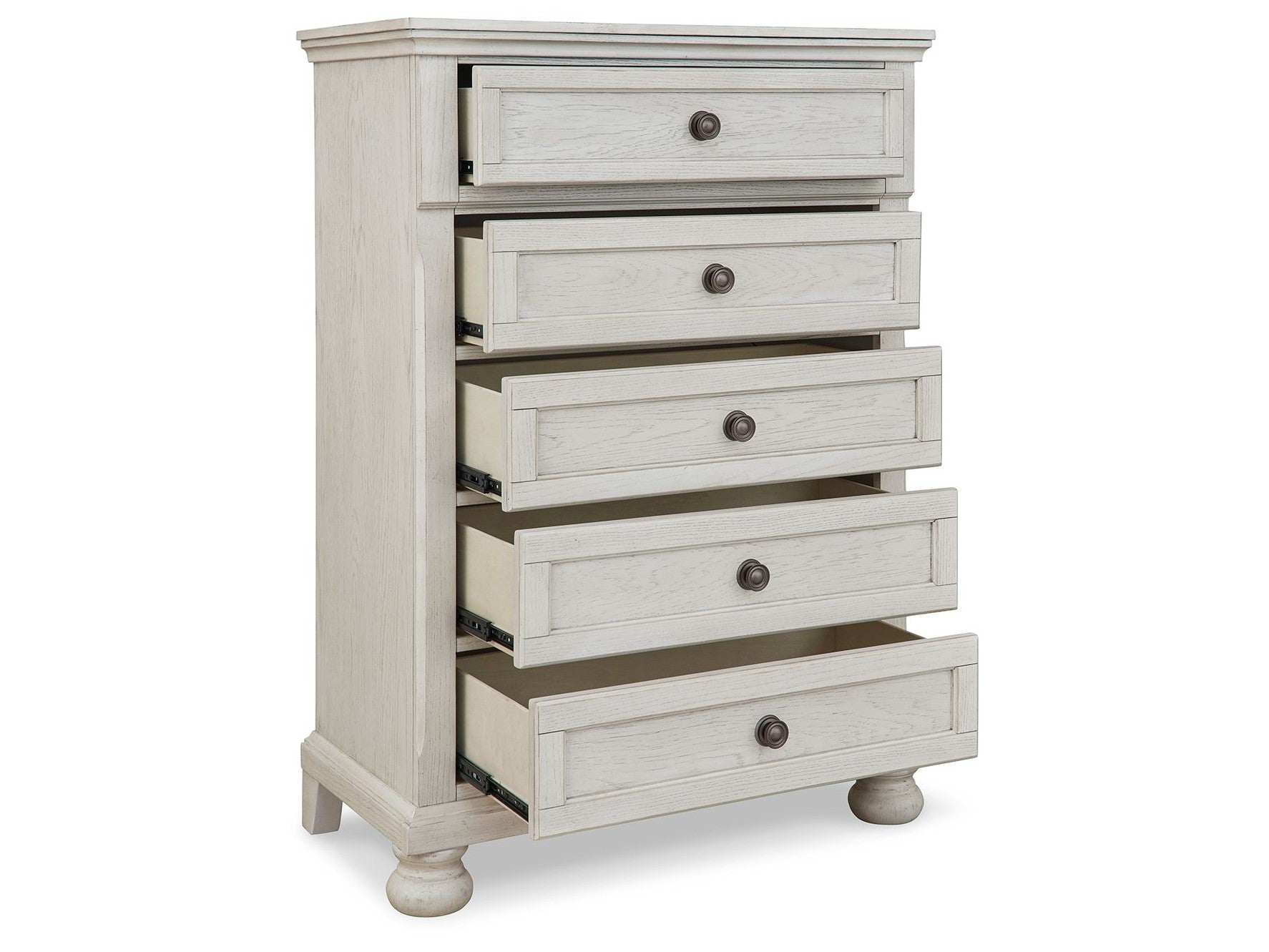 Robbinsdale - Five Drawer Chest - Youth - Antique White