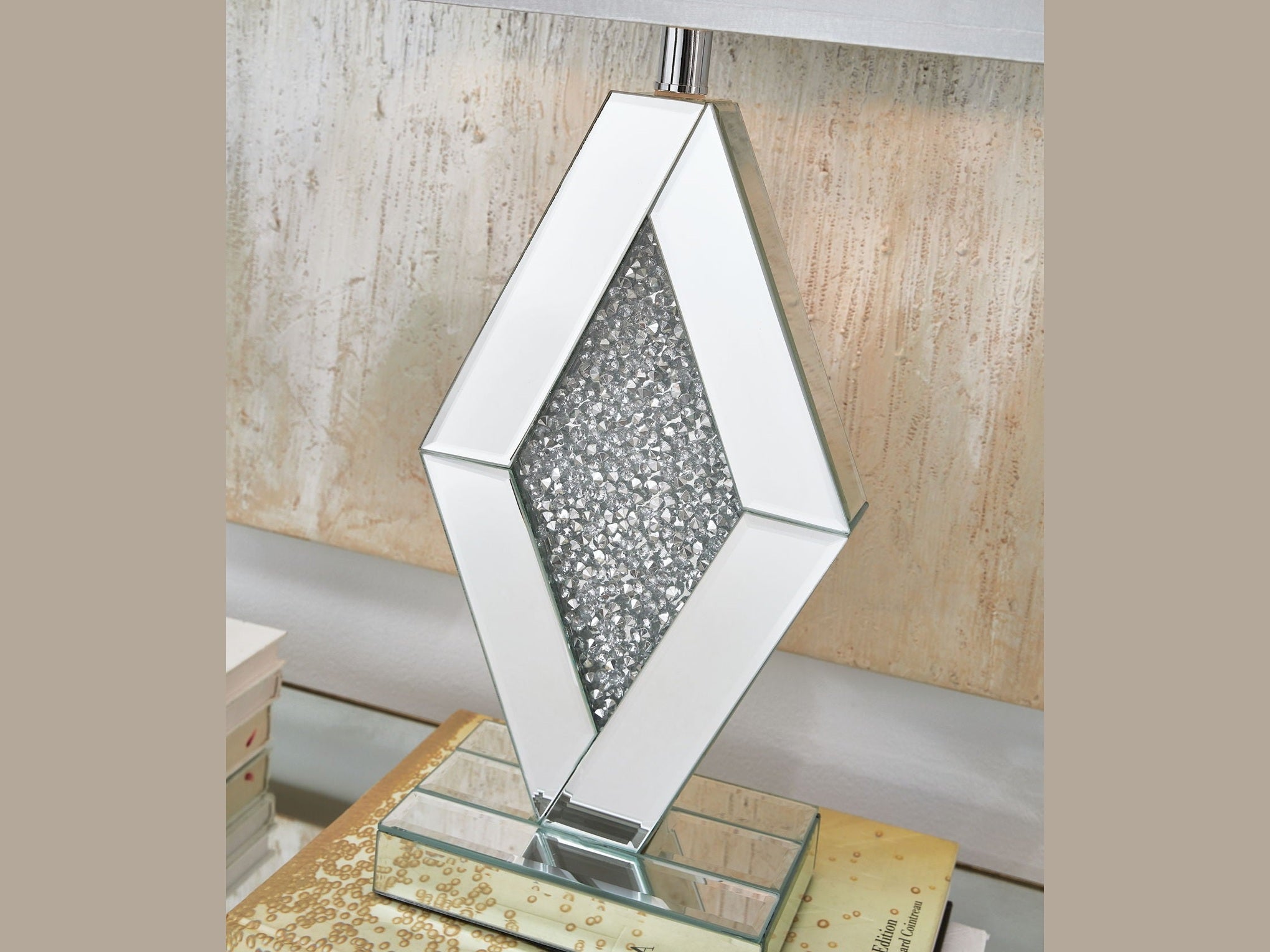 Prunella - Mirror Table Lamp  - Silver Finish
