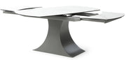 9035 - Marble Dining Table - White / Dark Gray