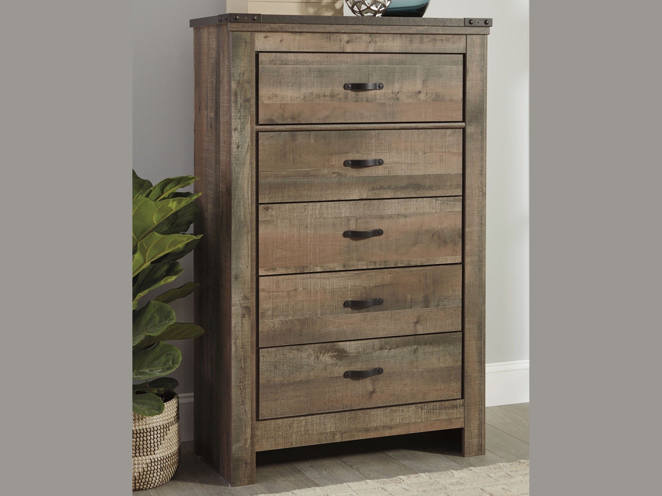 Trinell - Five Drawer Chest - Brown