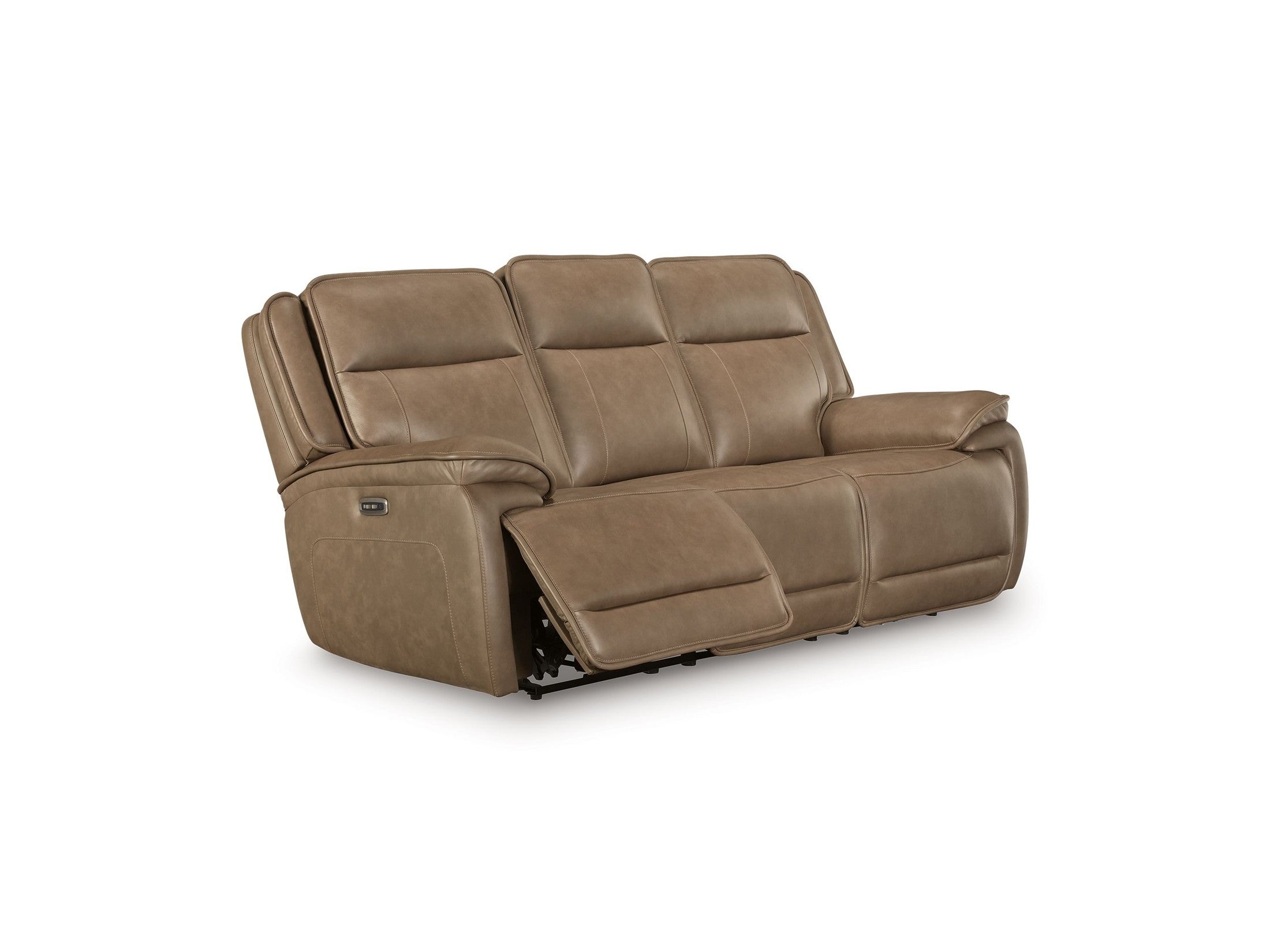 Glencroft - Power Reclining Sofa With Adjustable Headrest - Sahara