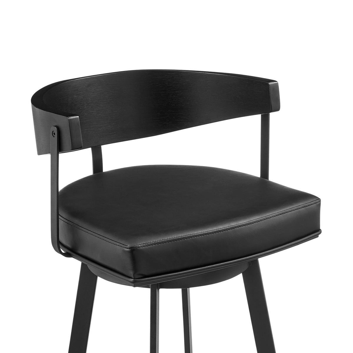 Lacey - Swivel Bar Stool - Black