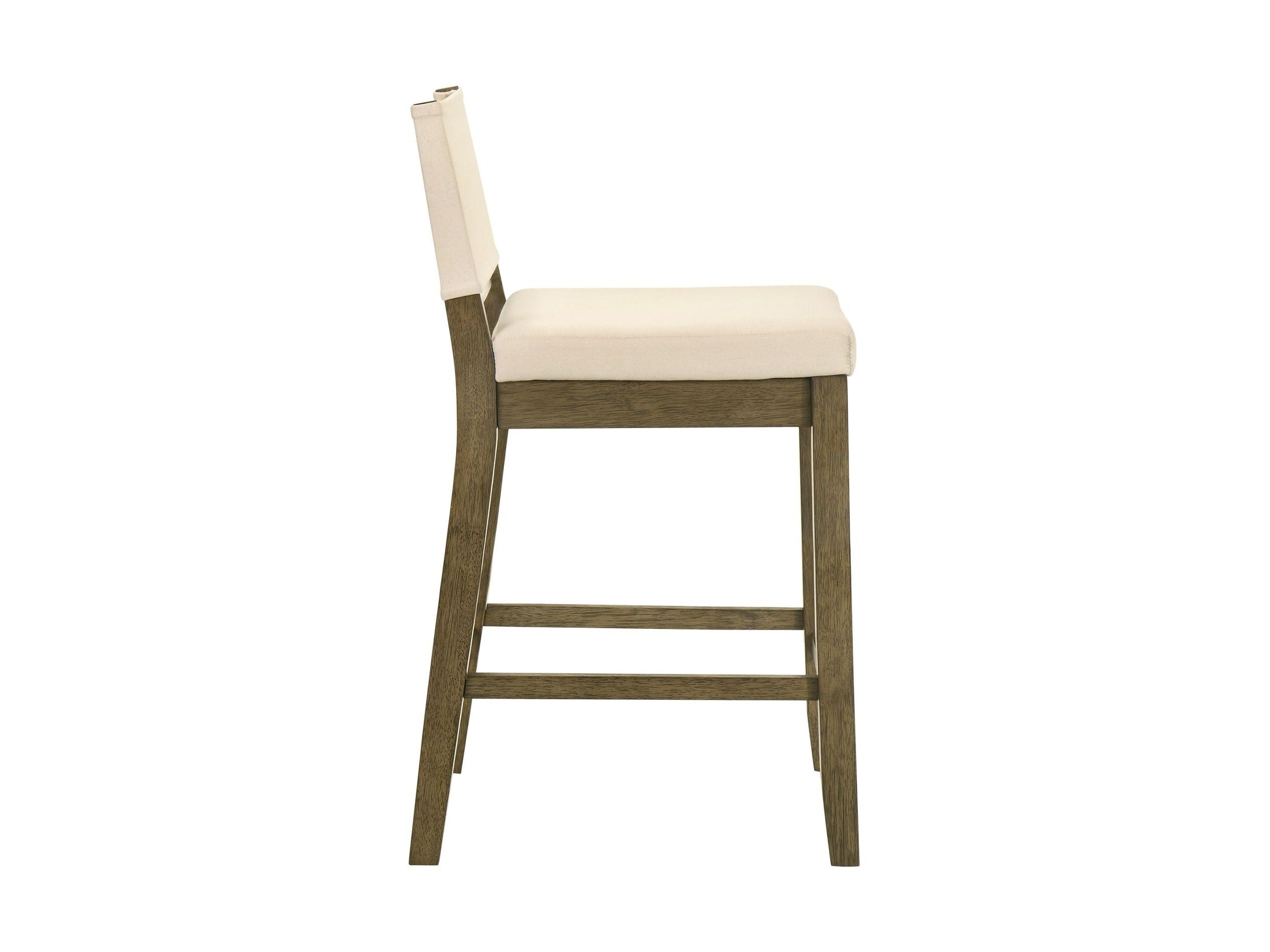 Yaneli - Contemporary Natural Wood Counter Height Kitchen Bar Stool