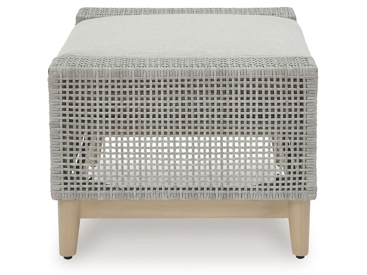 Seton Creek - Ottoman With Cushion - Gray