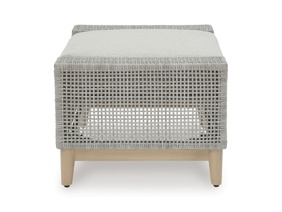 Seton Creek - Ottoman With Cushion - Gray