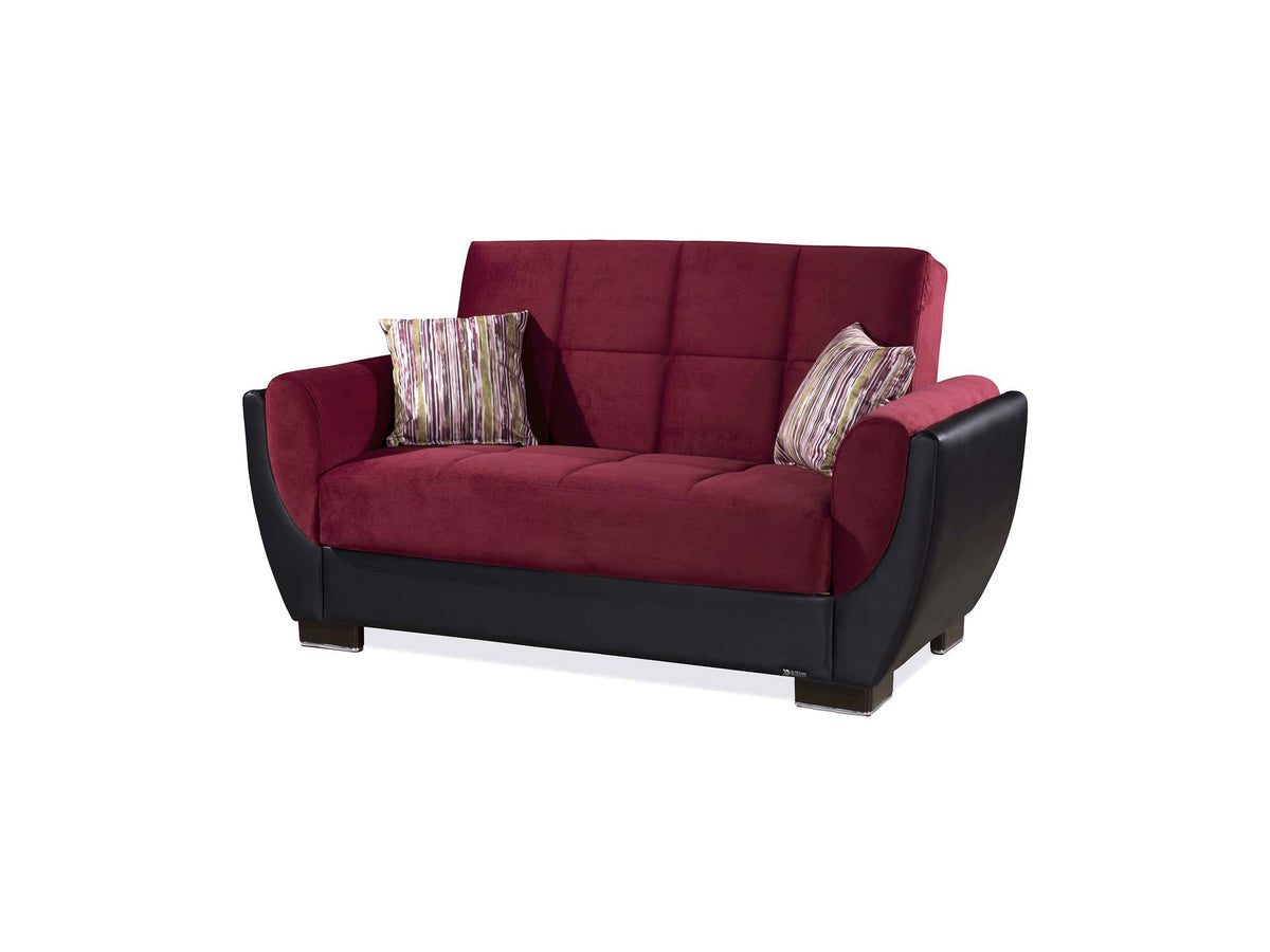 Ottomanson Armada Air - Upholstered Convertible Loveseat With Storage - Microfiber