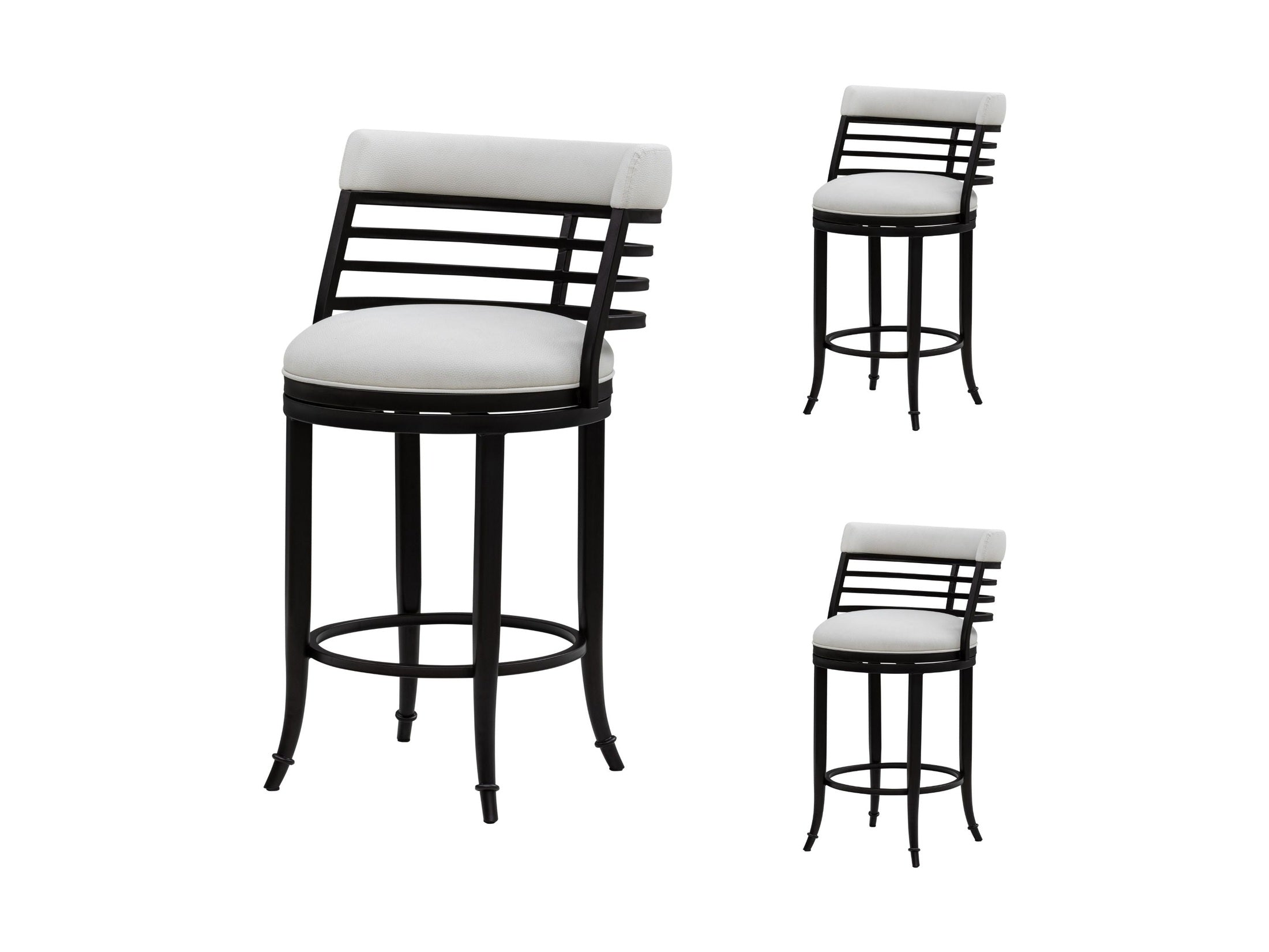 Telia - Upholstered Swivel Counter Height Barstool