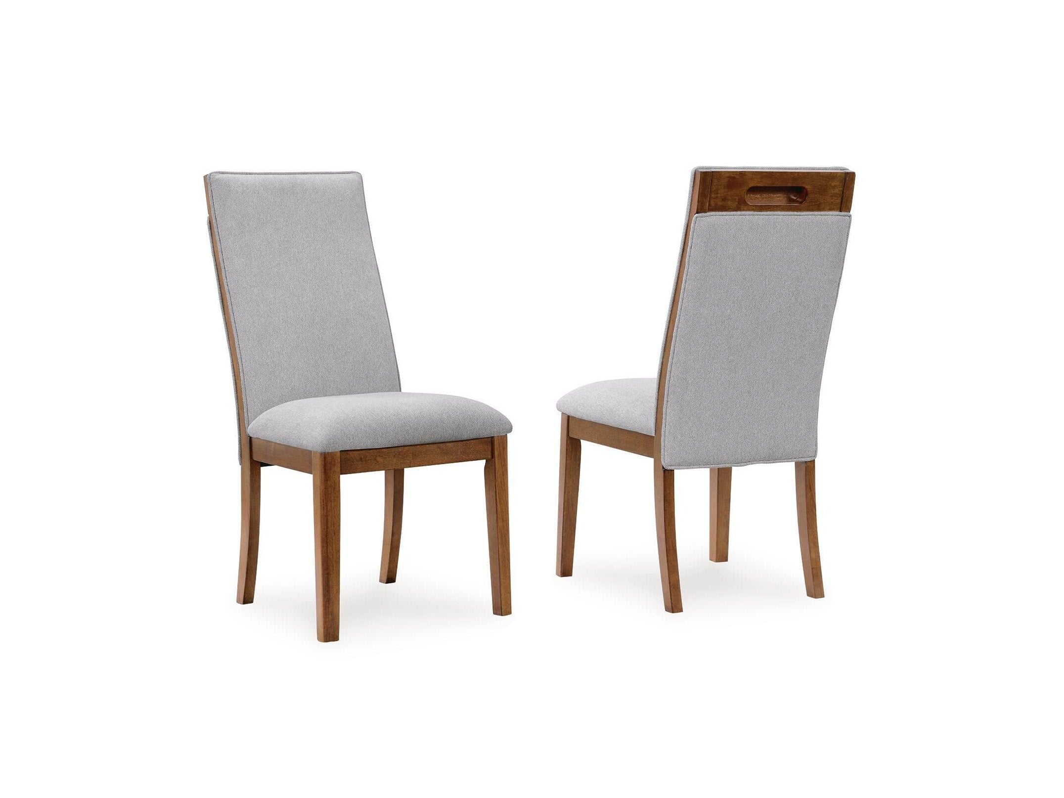 Lyncott - Dining Upholstered Side Chair (Set of 2) - Beige / Brown