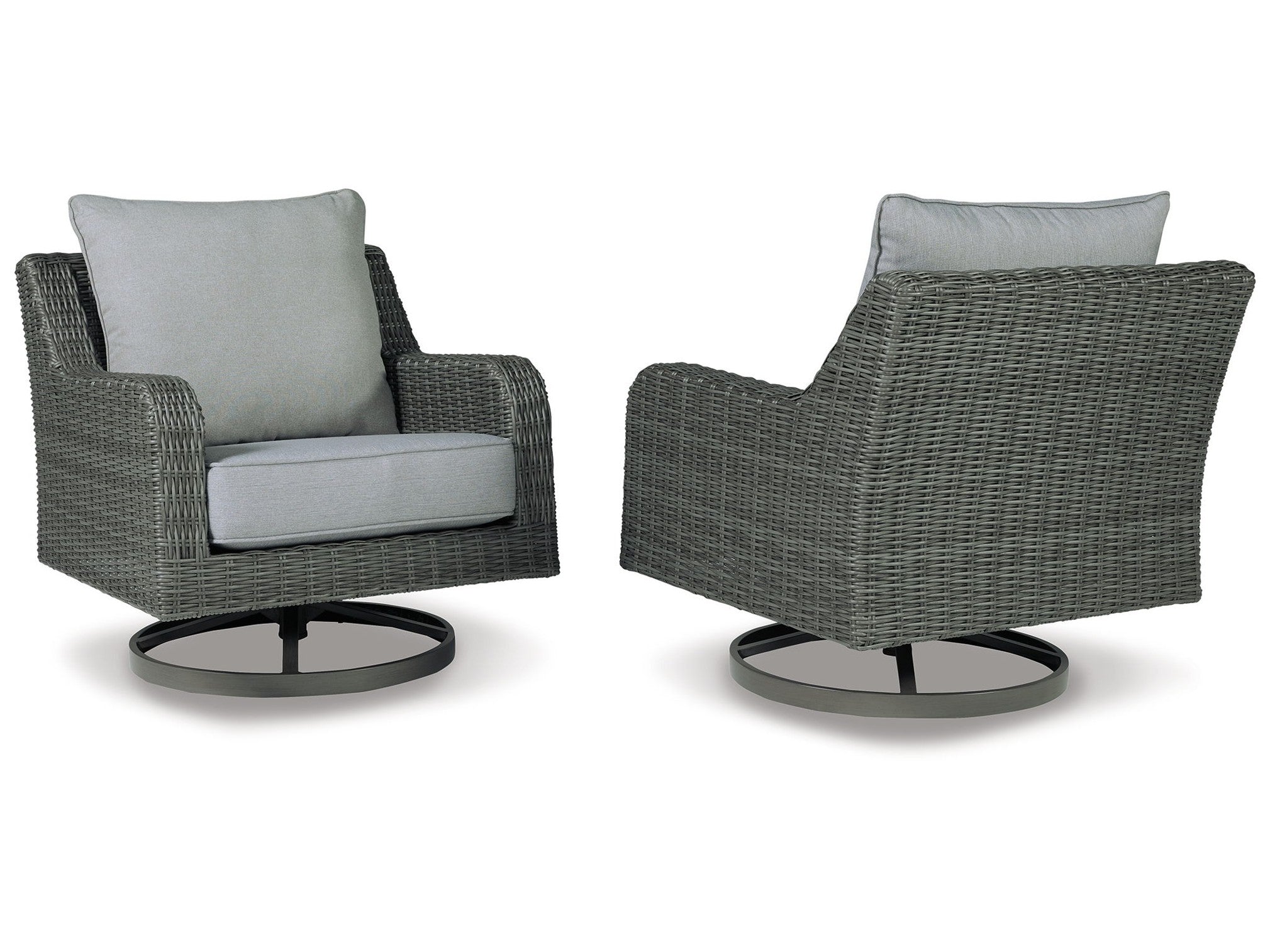 Elite Park - Swivel Lounge w/ Cushion - Gray