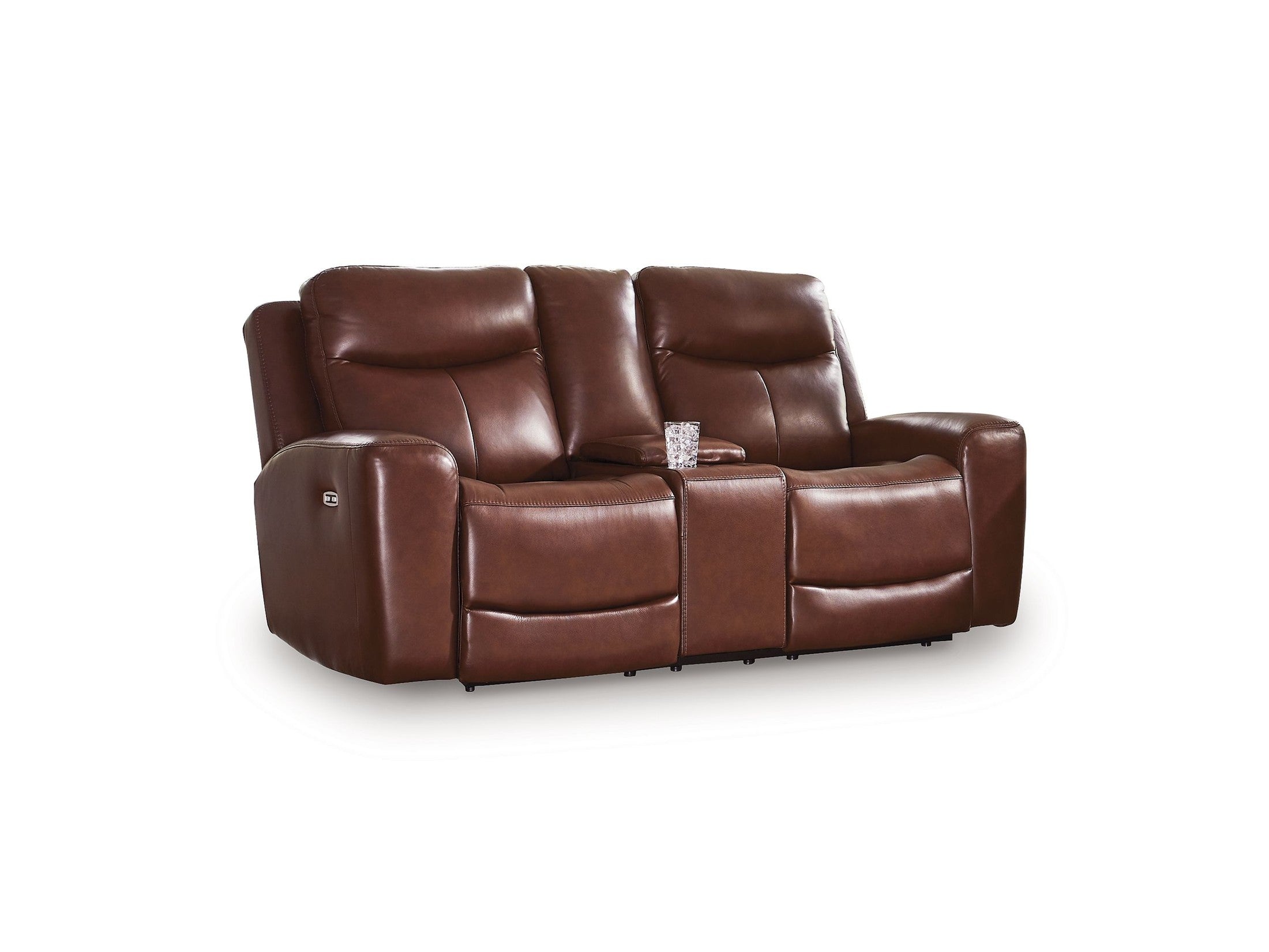 Bexhurst - Power Reclining Loveseat With Console / Adjustable Headrest