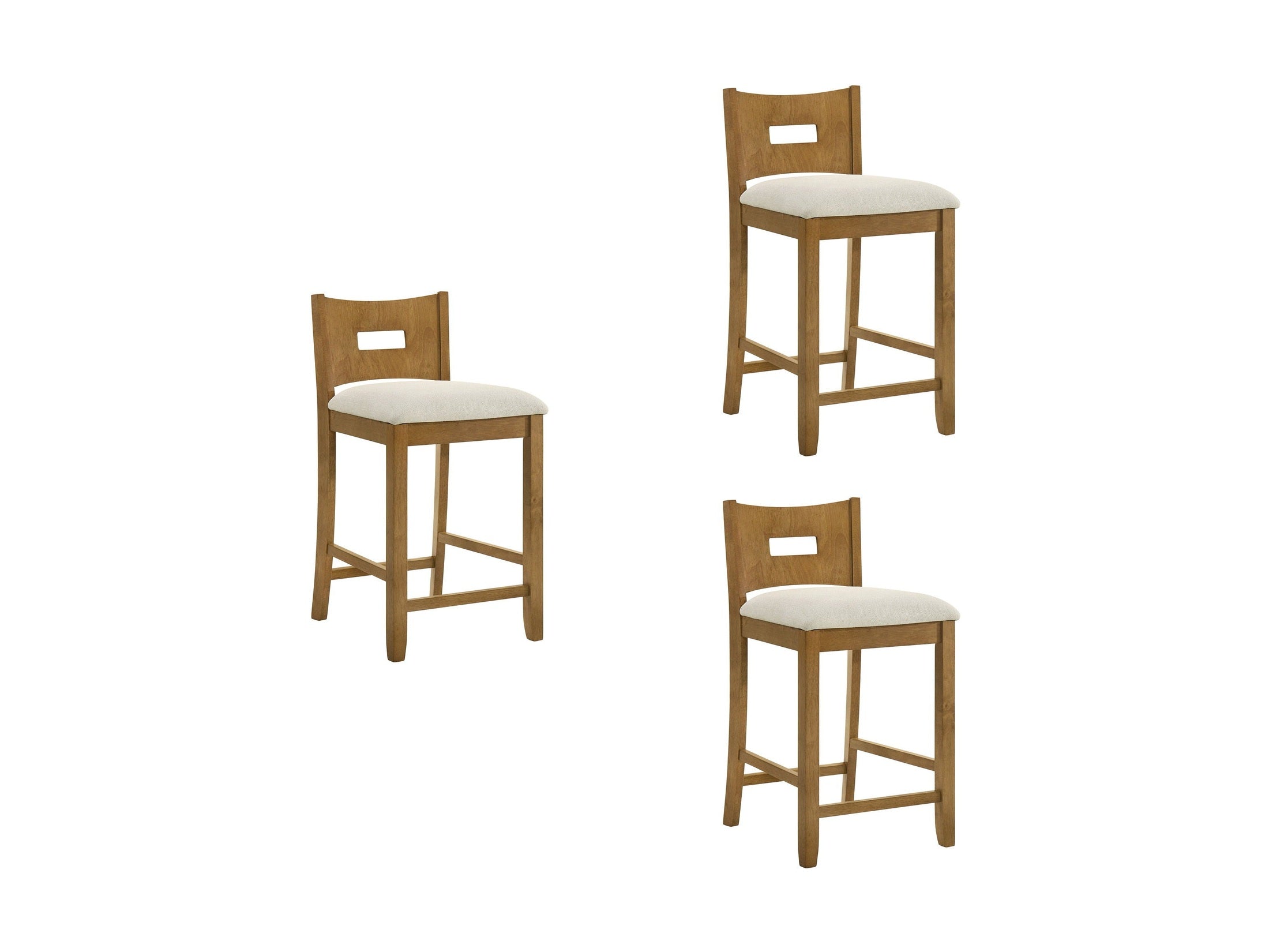 Ren - 26" Counter Height Rubberwood Barstool
