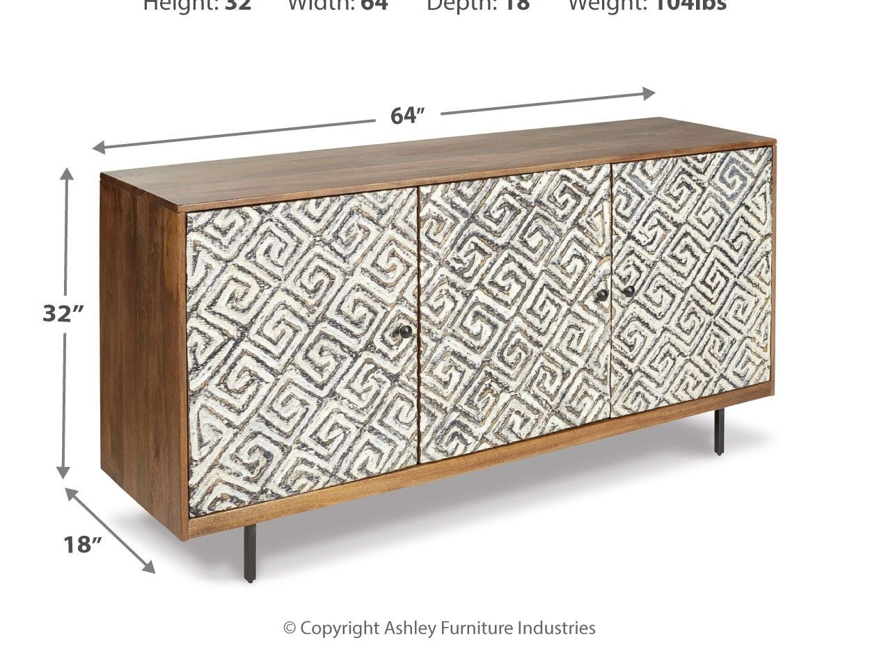 Kerrings - Accent Cabinet - Brown / Black / White