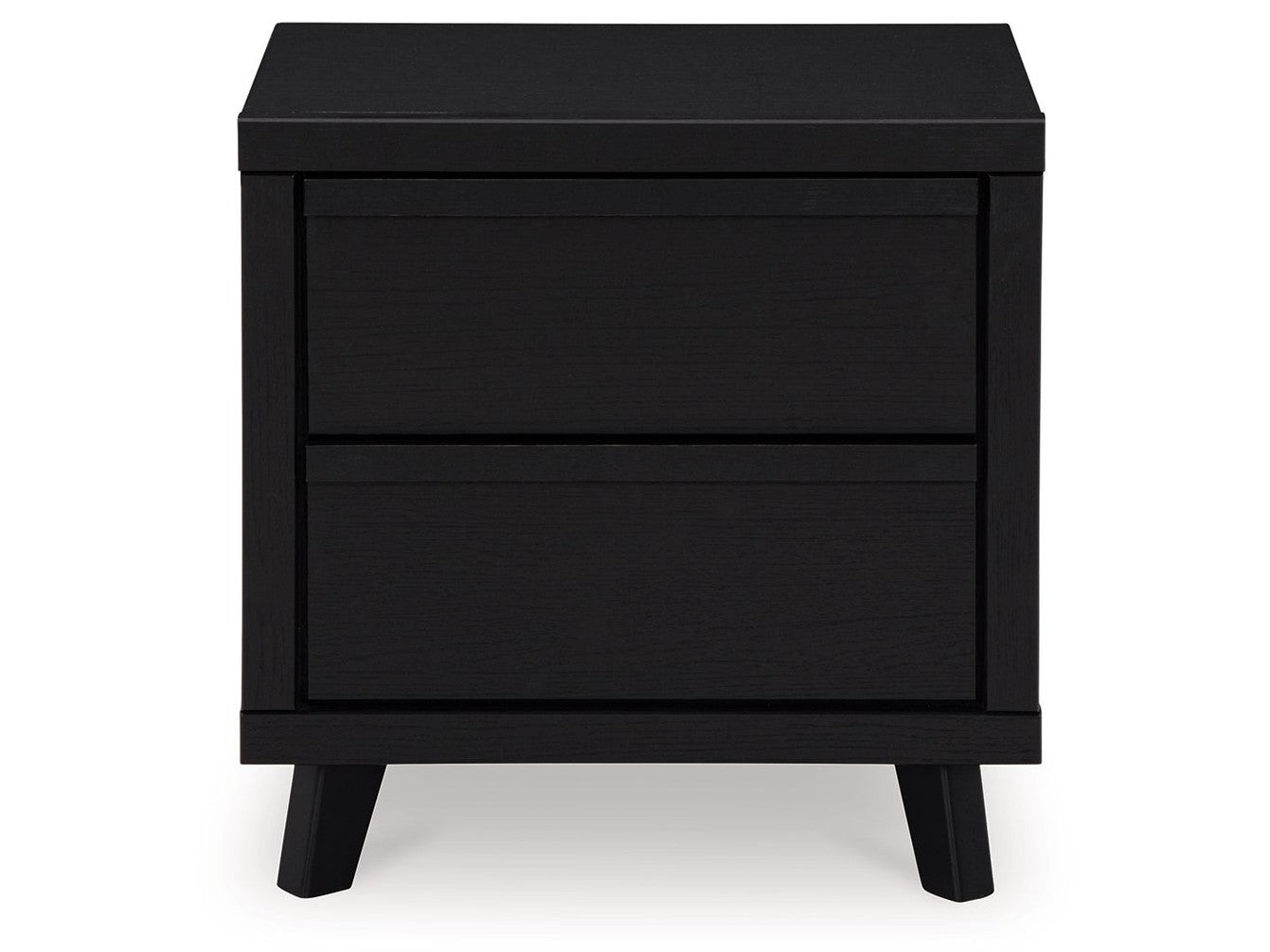 Danziar - Two Drawer Night Stand - Black