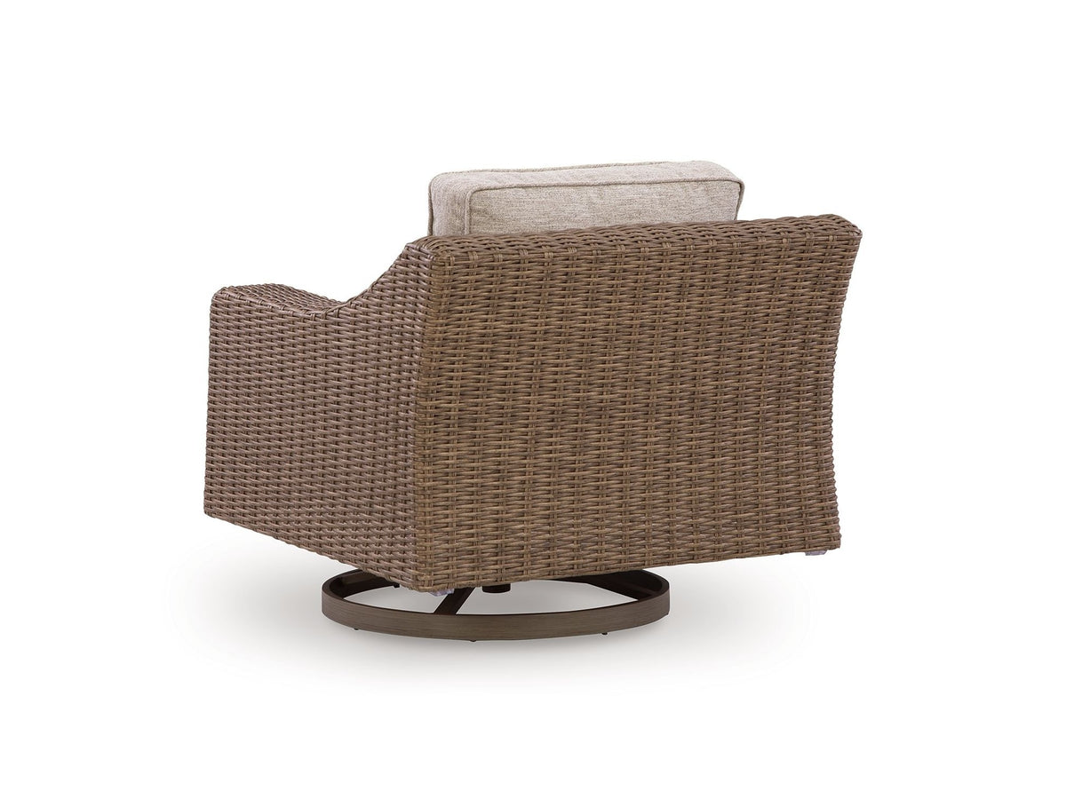 Laguna Heights - Swivel Lounge With Cushion - Beige
