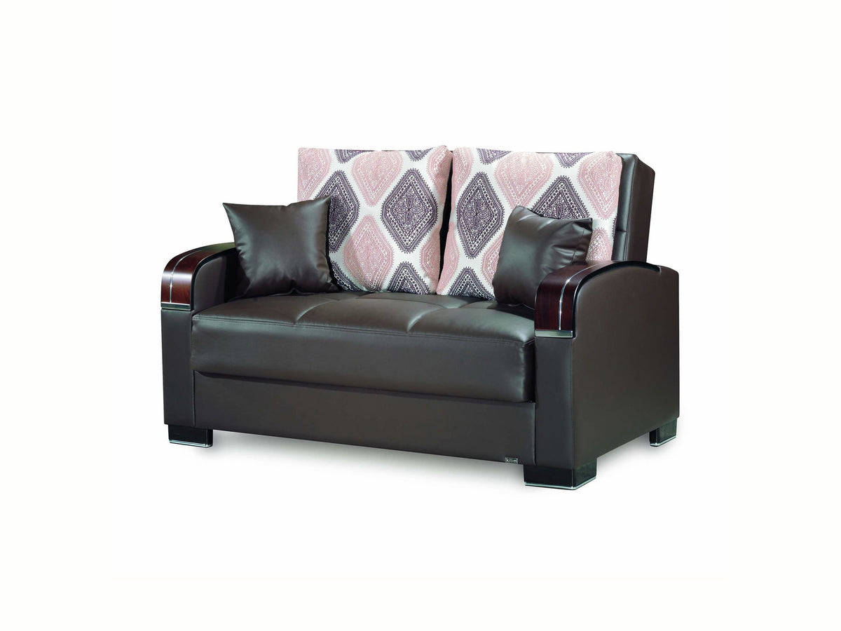 Ottomanson Mobimax - Upholstered Convertible Loveseat With Storage