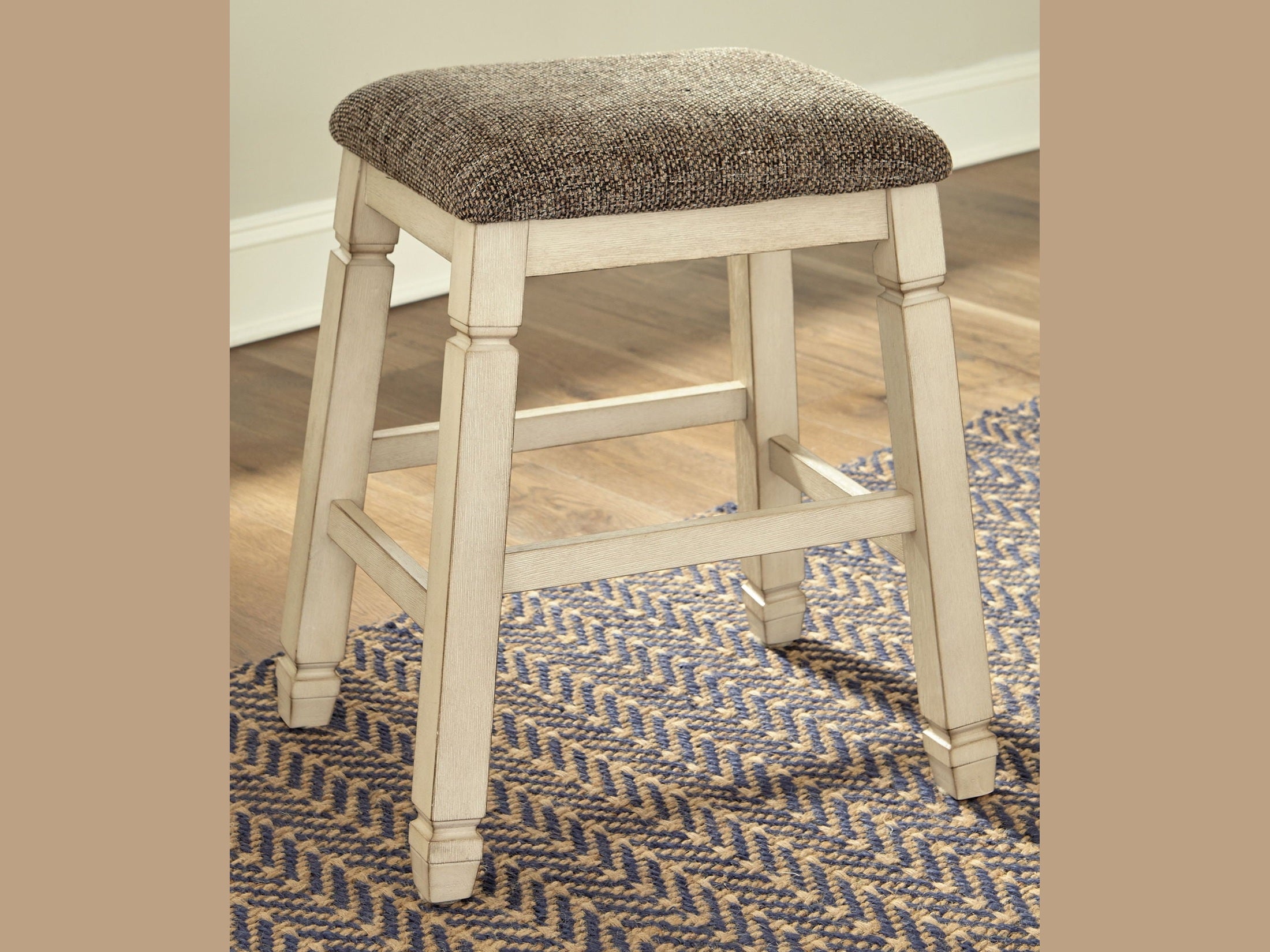 Bolanburg - Upholstered Stool (Set of 2) - Beige