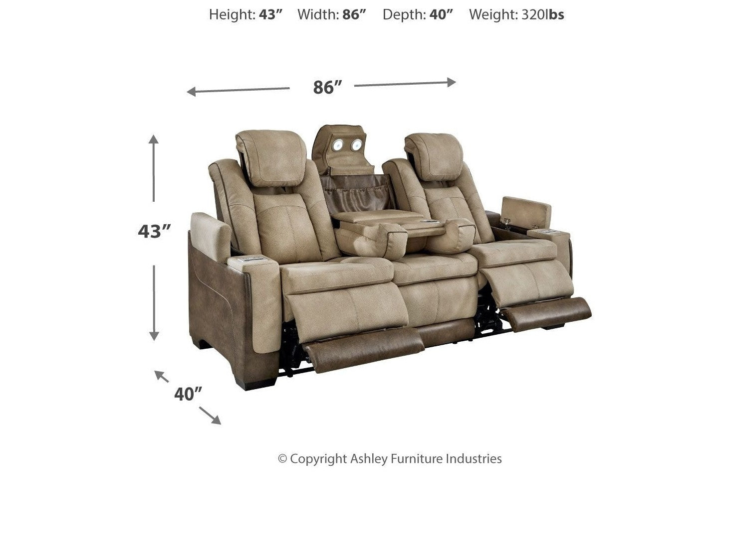 Next-Gen Durapella - Power Reclining Sofa