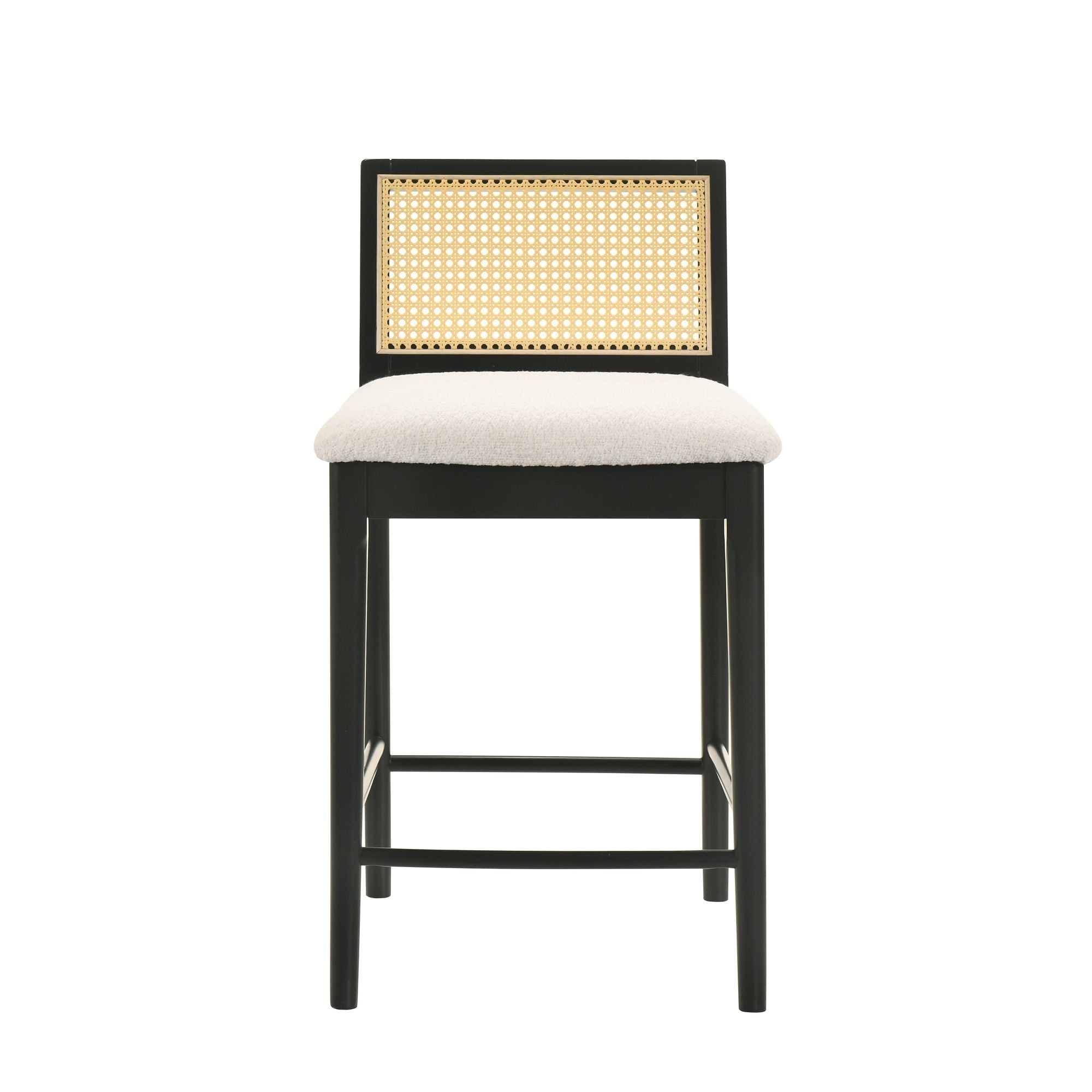 Tobias - Coastal Modern Wood Counter Height Kitchen Bar Stool