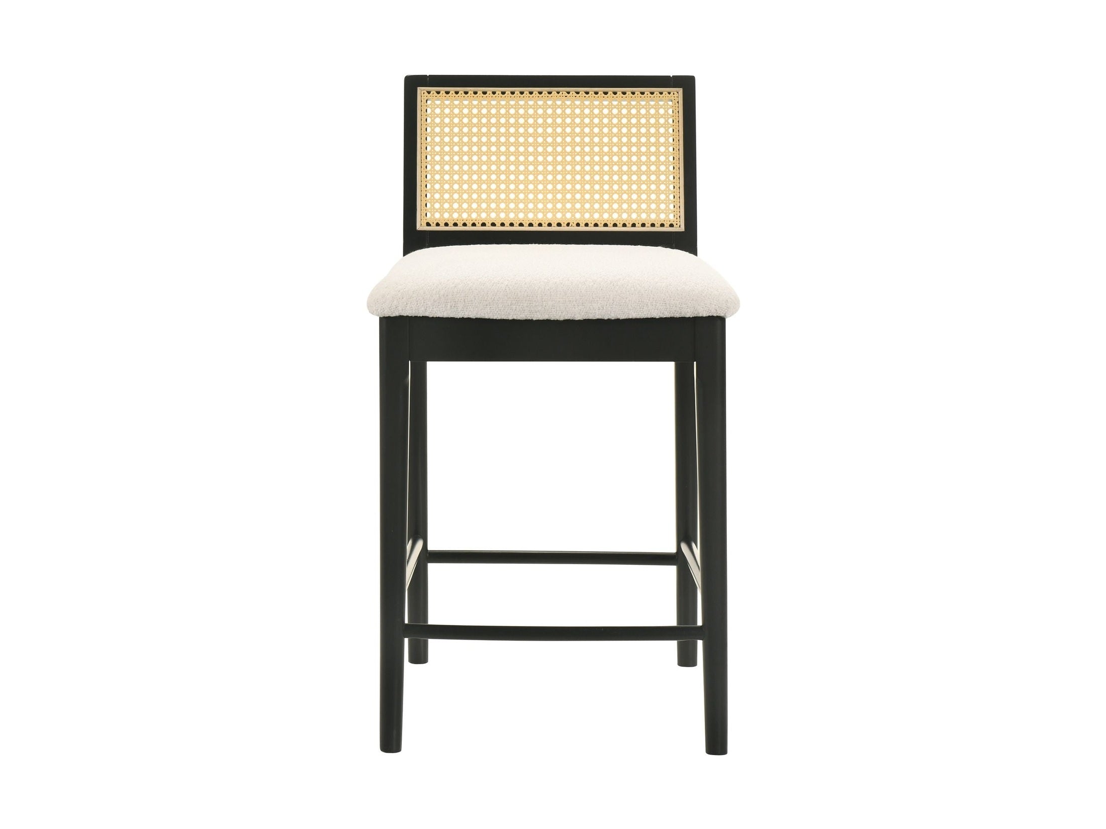 Tobias - Coastal Modern Wood Counter Height Kitchen Bar Stool