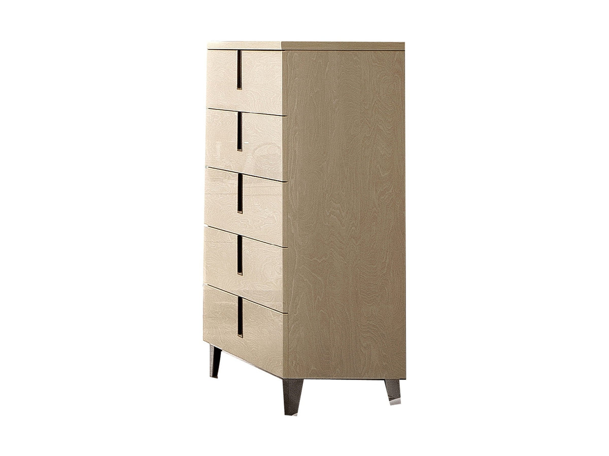 Ambra - 5 Drawer Chest - Beige
