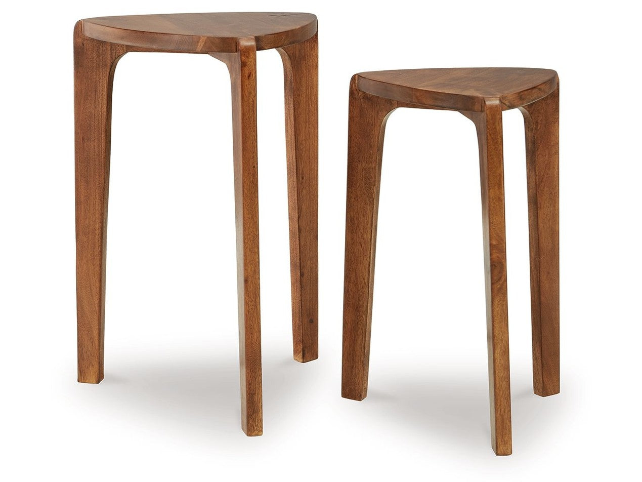 Brynnleigh - Accent Table Set (Set of 2) - Medium Brown