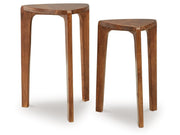 Brynnleigh - Accent Table Set (Set of 2) - Medium Brown