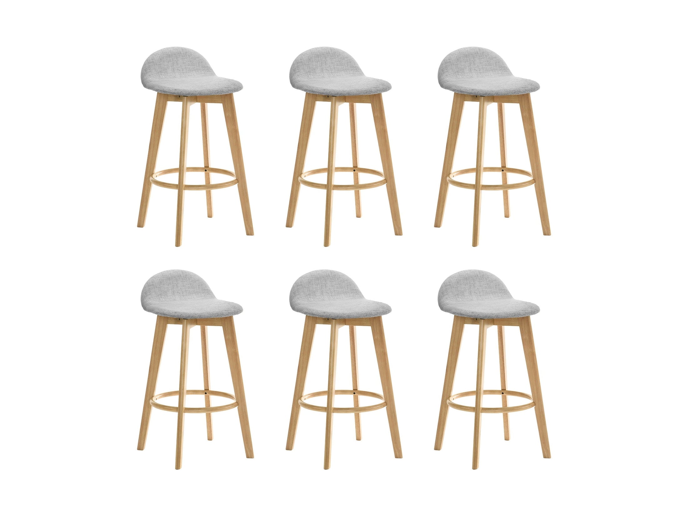 Vera - Upholstered Wood Counter Height Barstool