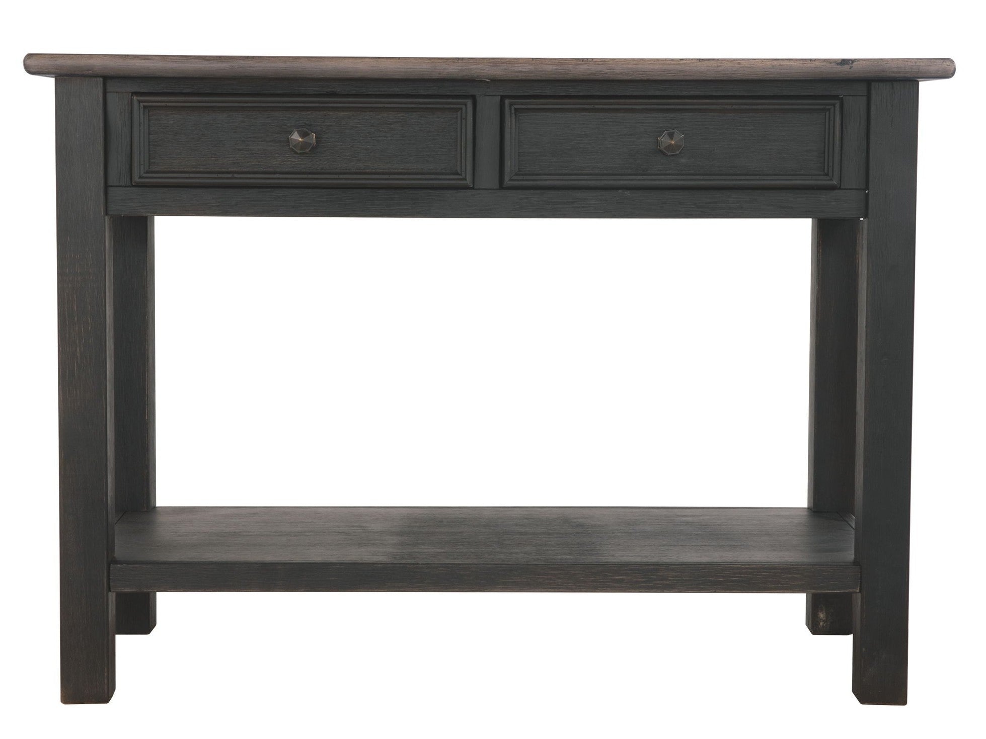 Tyler Creek - Sofa Table - Grayish Brown / Black